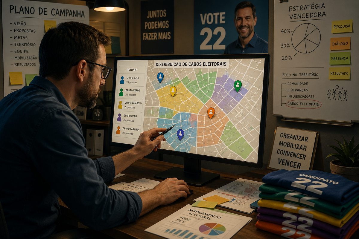 Como Montar uma Rede de Cabos Eleitorais Eficiente para as Eleições 2026